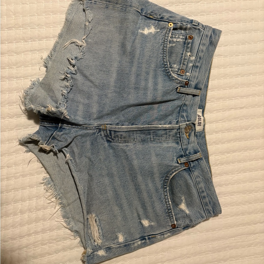Agolde Women's Light Blue Jean Shorts
